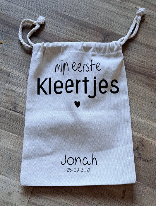 Bewaartasje 1e kleertjes